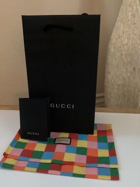 Gucci Multicolor Checkered Canvas Dust Cloth